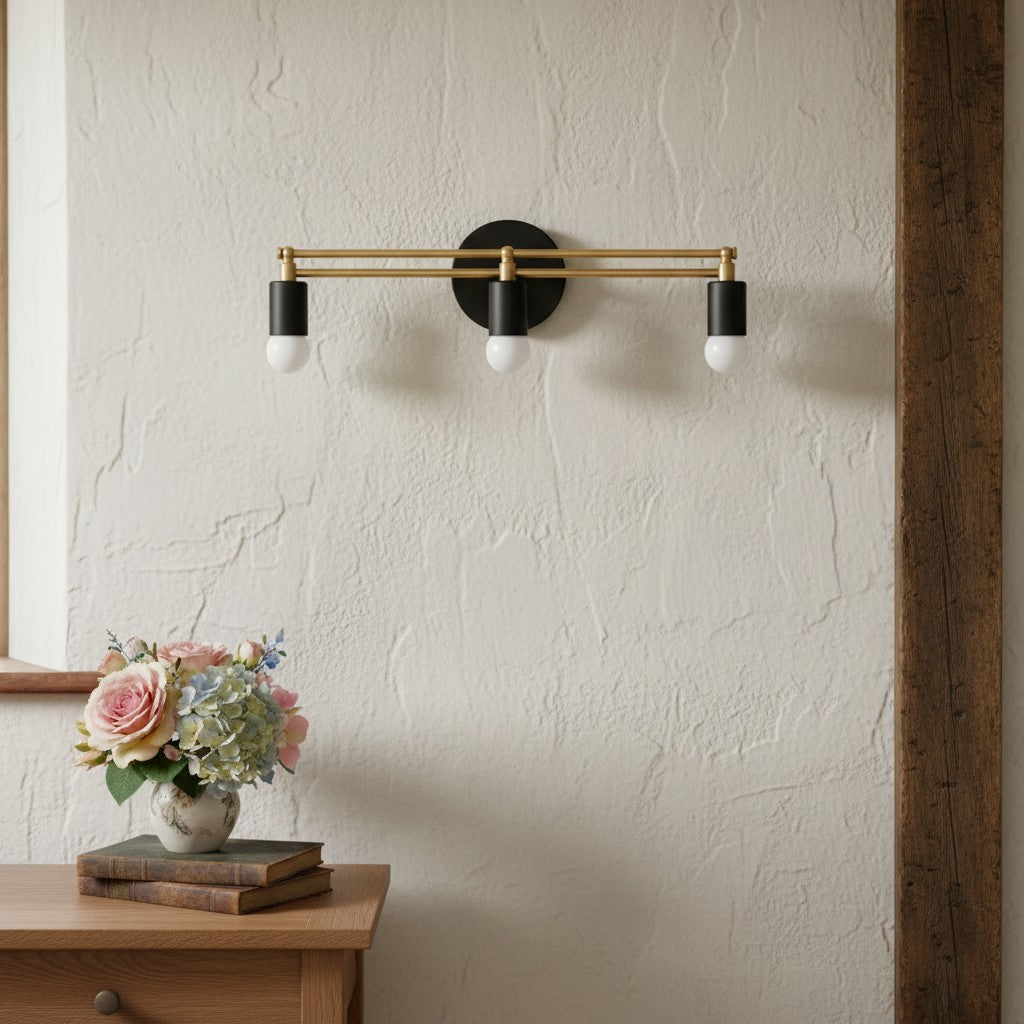 Mobilux Line Modern Vanity Light - Bathroom Wall Fixture in Art Deco Style