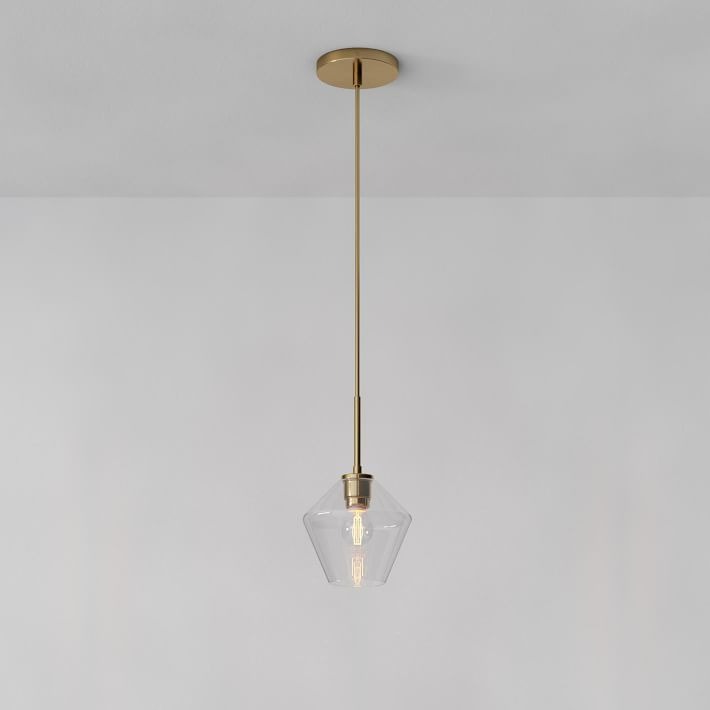 Merin Transparent Glass Sculpture Geometric Pendant light