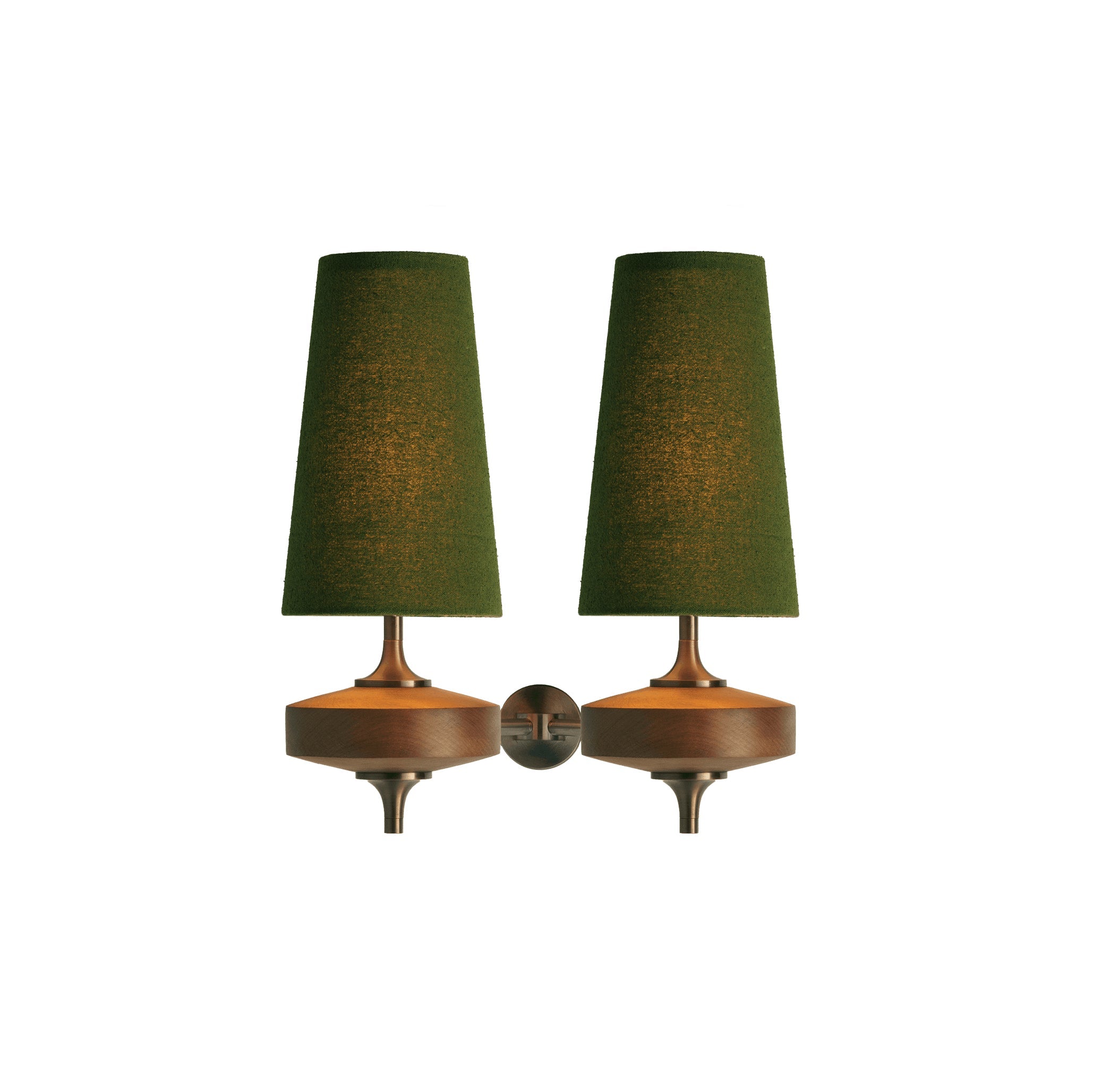 Natural Fabric Wall Lamp - Wood Palm-Shaped Sconce for Hallway