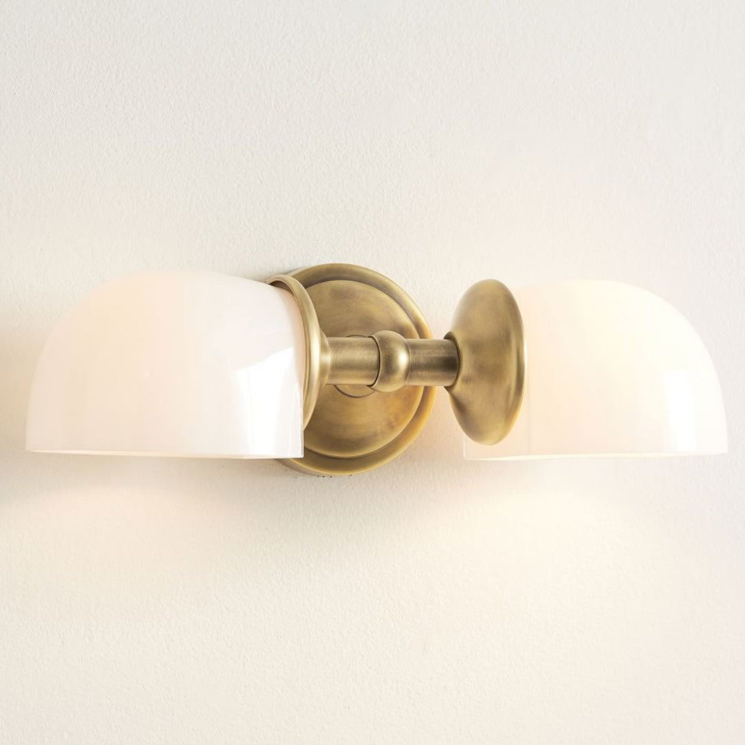 Modern Mercer Double Horizontal Metal Wall Sconce