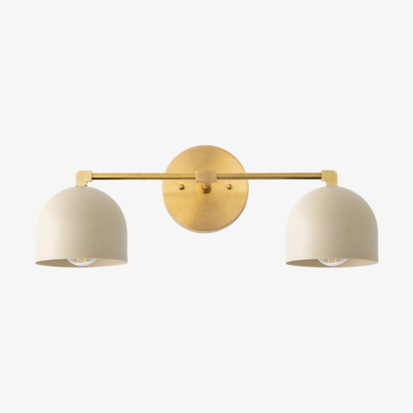 Metio Dome Mid-Century Deep Ball Vanity Lamp - Brass Wall Sconce