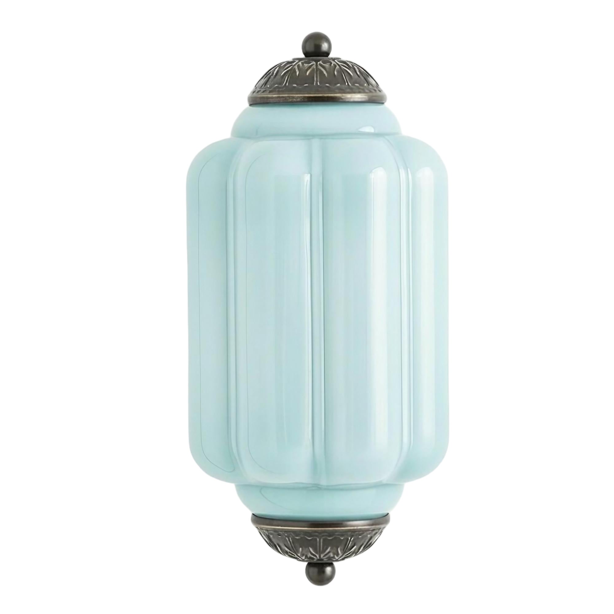 Eloise Vintage Wall Sconce - Milk Glass Flush Mount for Bedside