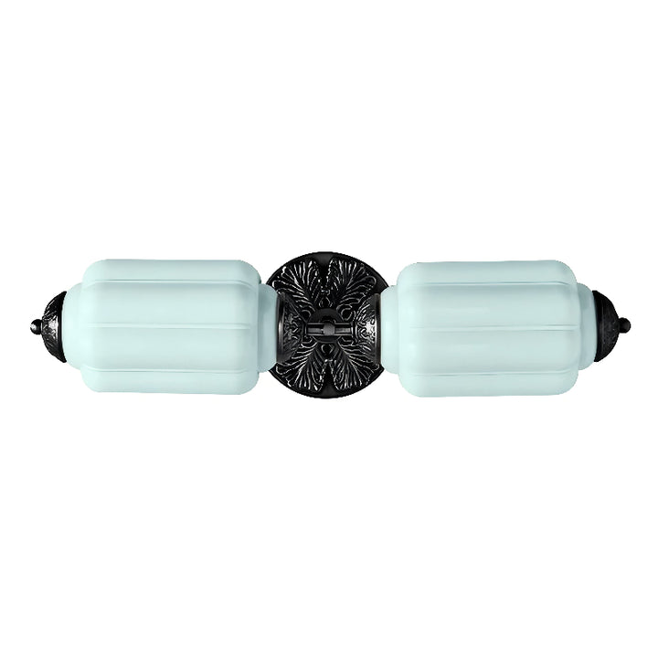 Eloise Vintage Wall Sconce - Lantern Glass Shade Sconce for Hallway