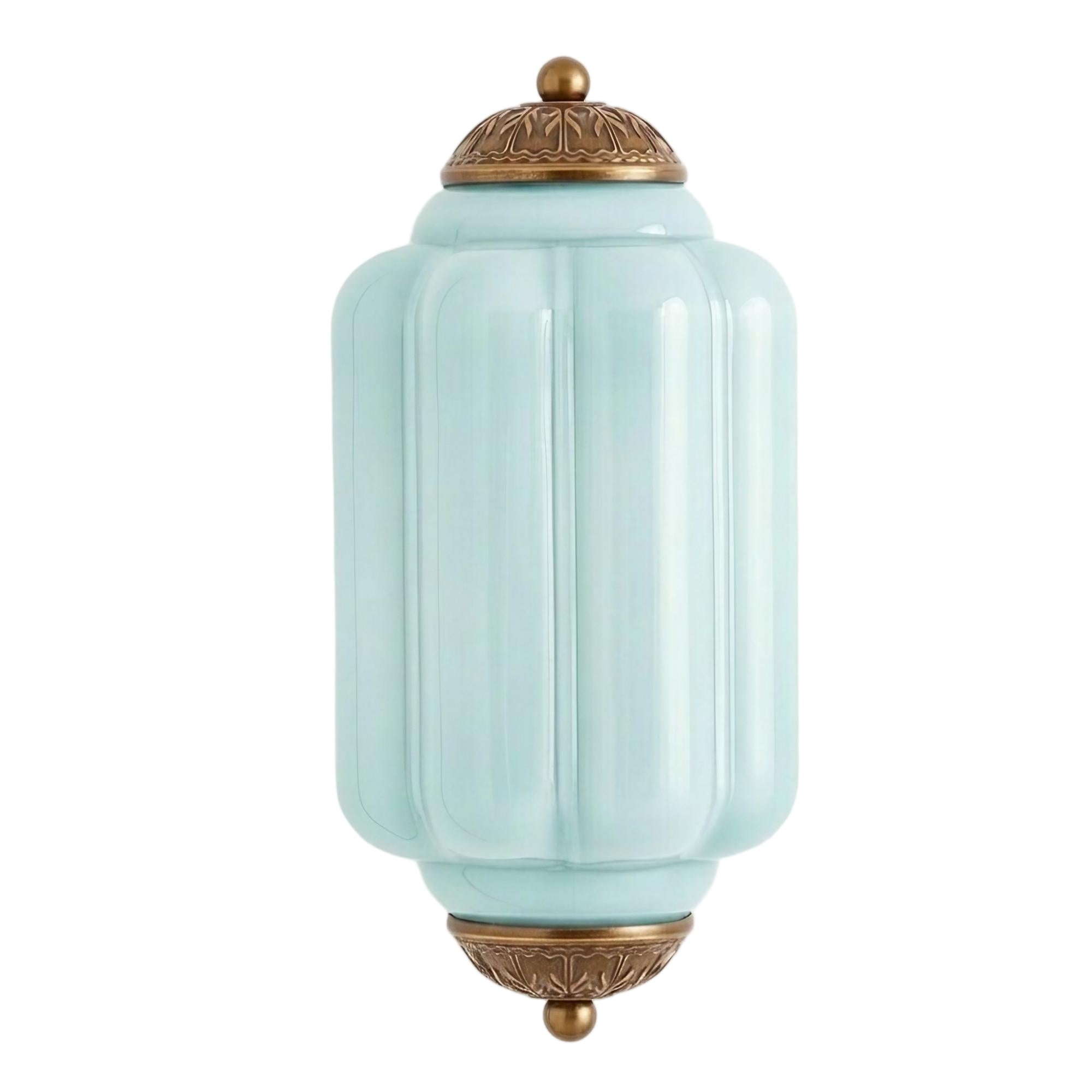 Eloise Vintage Wall Sconce - Milk Glass Flush Mount for Bedside