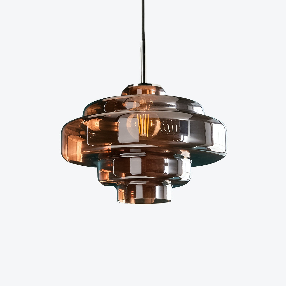 Koloro Millie Glass Pendant Light - Retro Style with Modern Elegance
