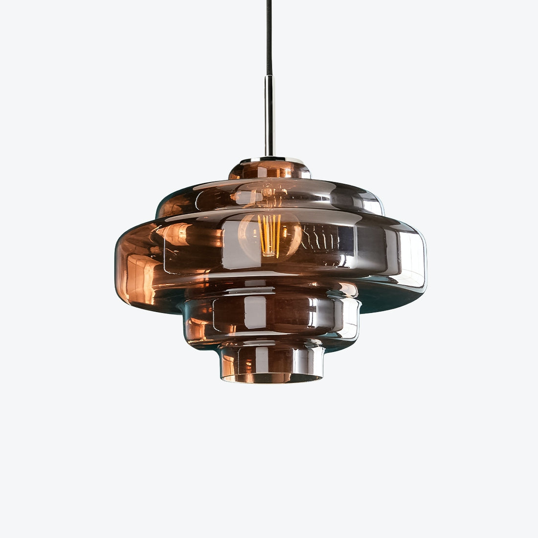 Koloro Millie Glass Pendant Light - Retro Style with Modern Elegance