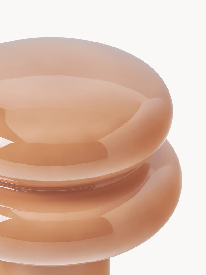 Small Opal Table Lamp - Mushroom Glass Lamp for Living Room