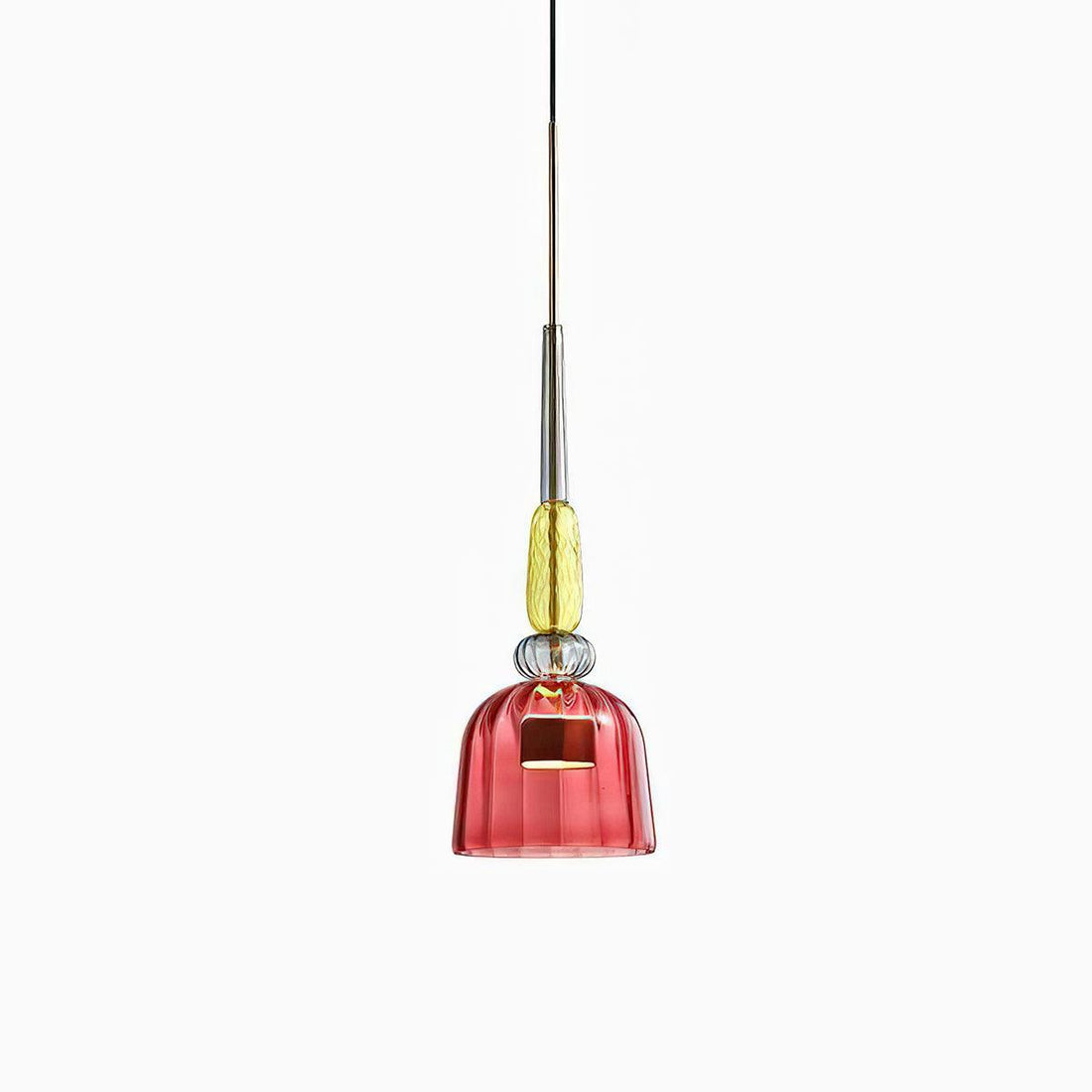 Iron Glass Chandelier Light - Colorful Candy Hand Blown Mixed Color