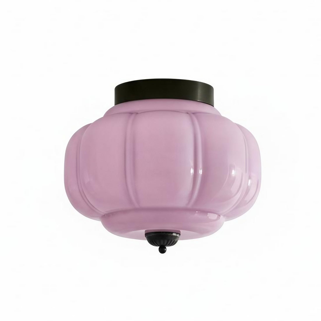 Vintage Eloise Milk Glass Flush Mount Ceiling Light - Vintage Charm Soft Glow