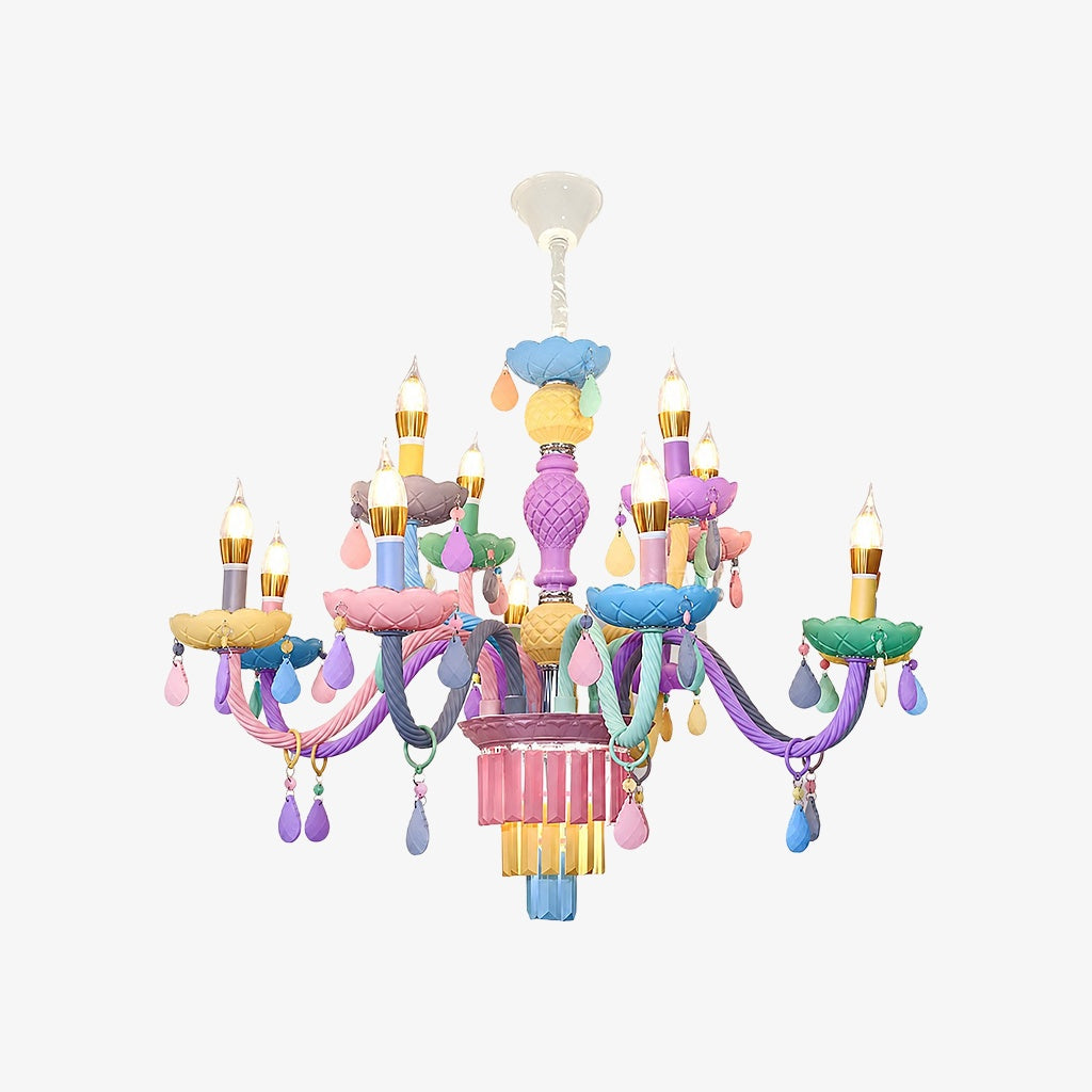 Colorful Metal Kids Room Chandelier for Bedroom