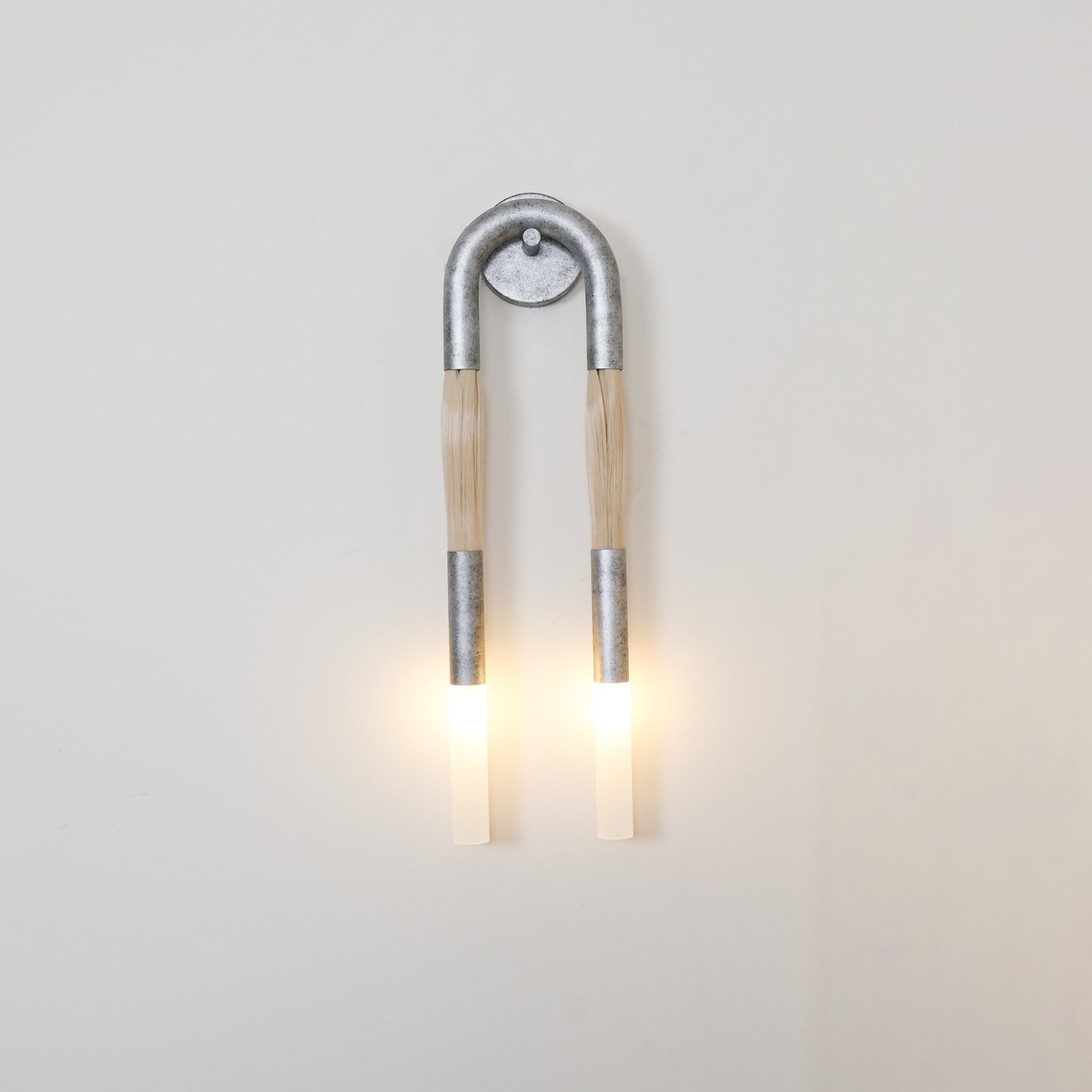 Sophisticated Horsehair Wall Sconce with G9 Base