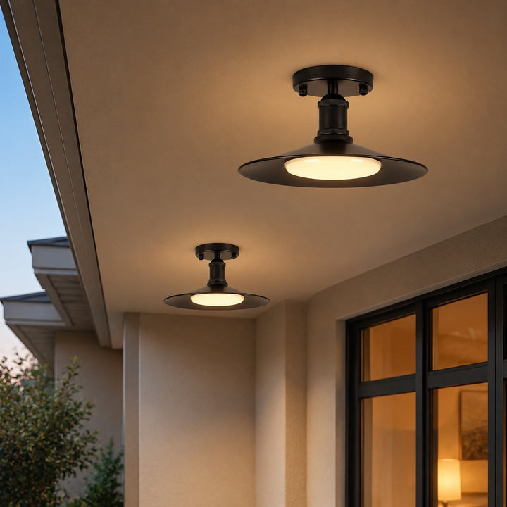 Leviaxa Outdoor Metal Pendant and Ceiling Light