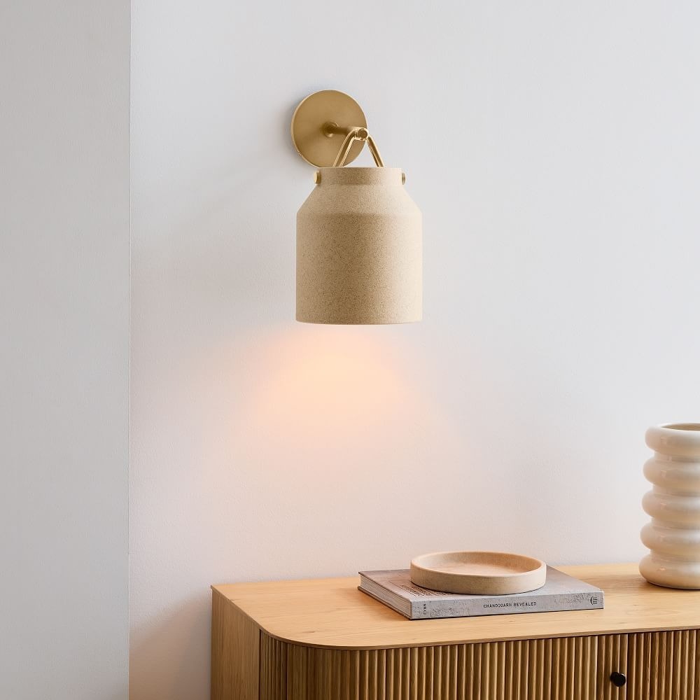 Applique murale minimaliste moderne en laiton et verre Hanton – Résistante à l'humidité pour salle de bain