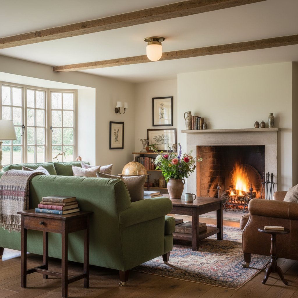 Opalume Glass Flush Mount Ceiling and Wall Light - Art Deco Small Globe Fixture