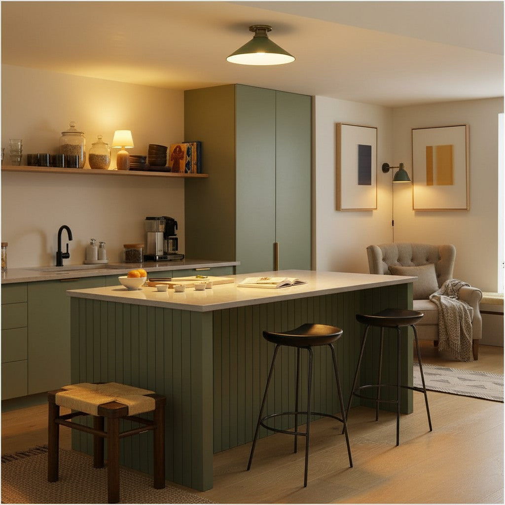 Aurenza Timeless Flush Mount Light - Farmhouse Design with Simple Elegant Charm