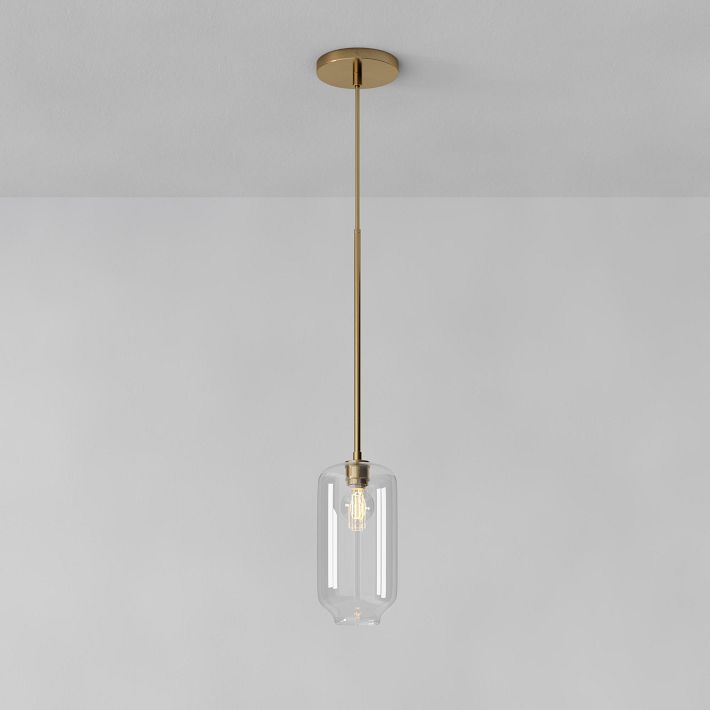 Lumivelle Pebble Pendant Light - Adjustable Glass Shade - Modern Lighting