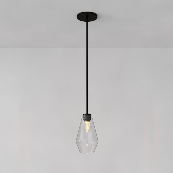 Merin Transparent Glass Sculpture Geometric Pendant light