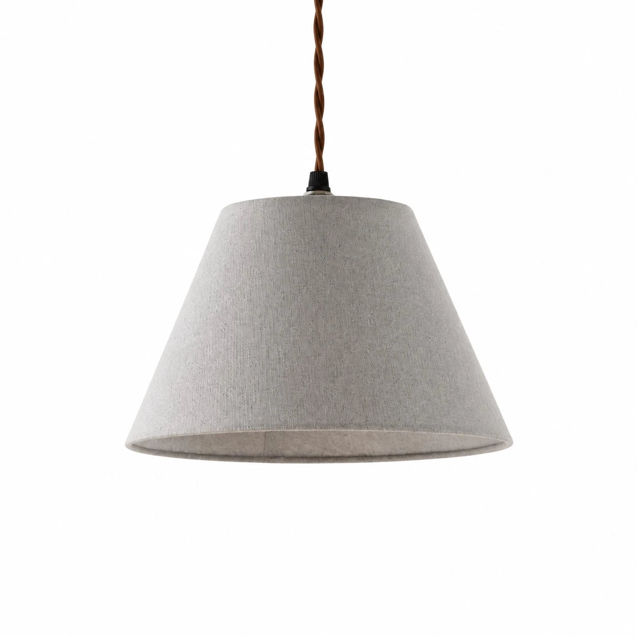 Eaveside Skirt Vintage Fabric Shade Pendant Light - Soft Gray Blue