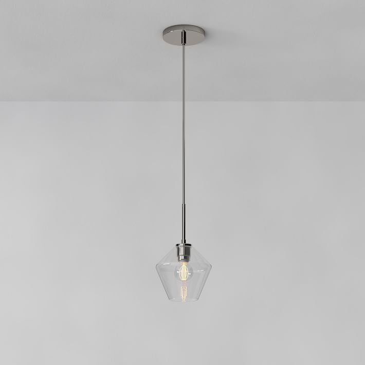 Merin Transparent Glass Sculpture Geometric Pendant light