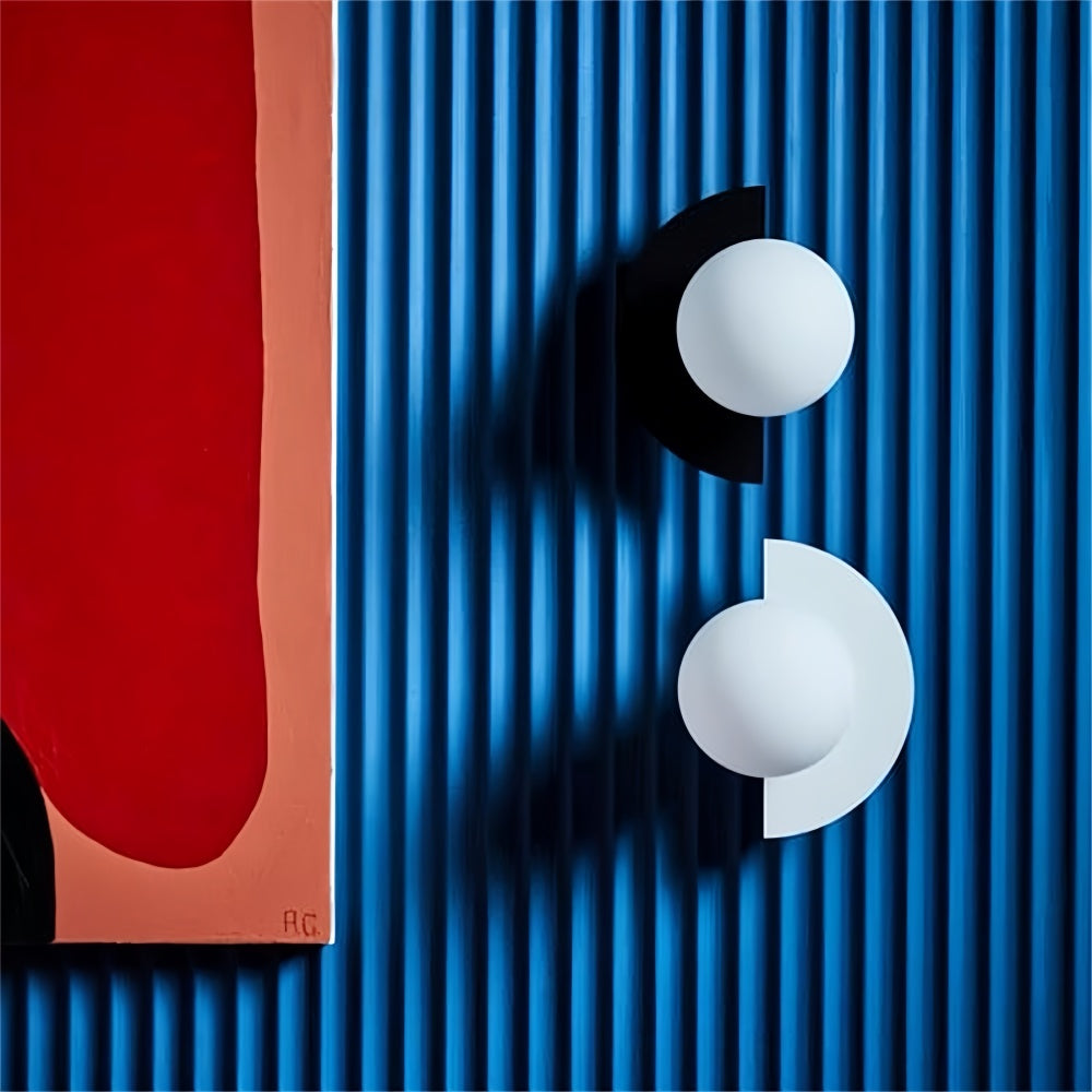 Applique murale en verre macaron vibrante, décoration nordique moderne en métal