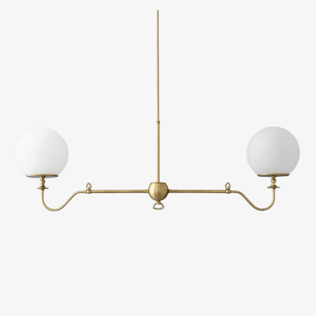 Glorica Glass Brass Chandelier Lighting - Contemporary Glass Multi-Light Hanging Fixture