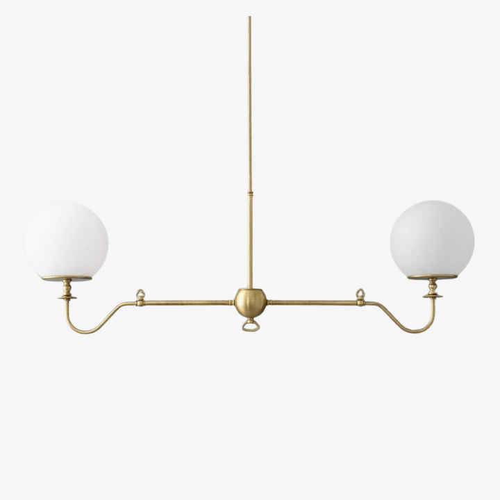 Glorica Glass Brass Chandelier Lighting - Contemporary Glass Multi-Light Hanging Fixture