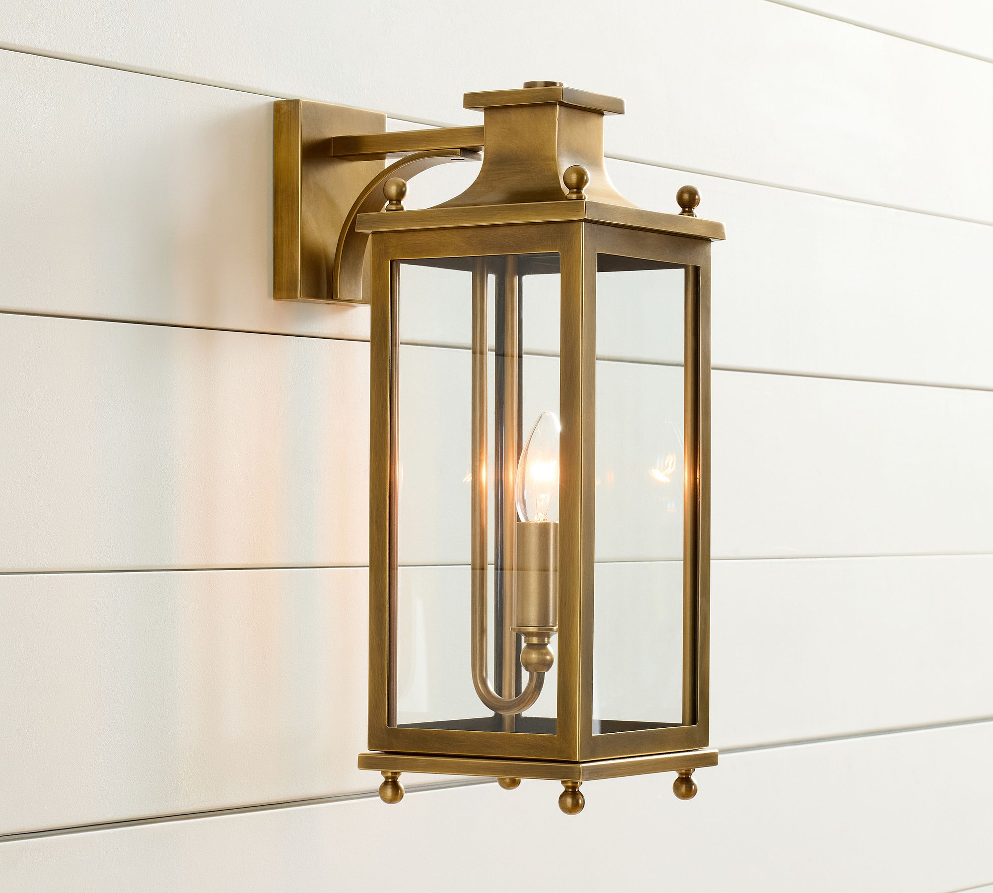 Yolvira Outdoor Wall Light Sconce - Versatile Metal Lantern