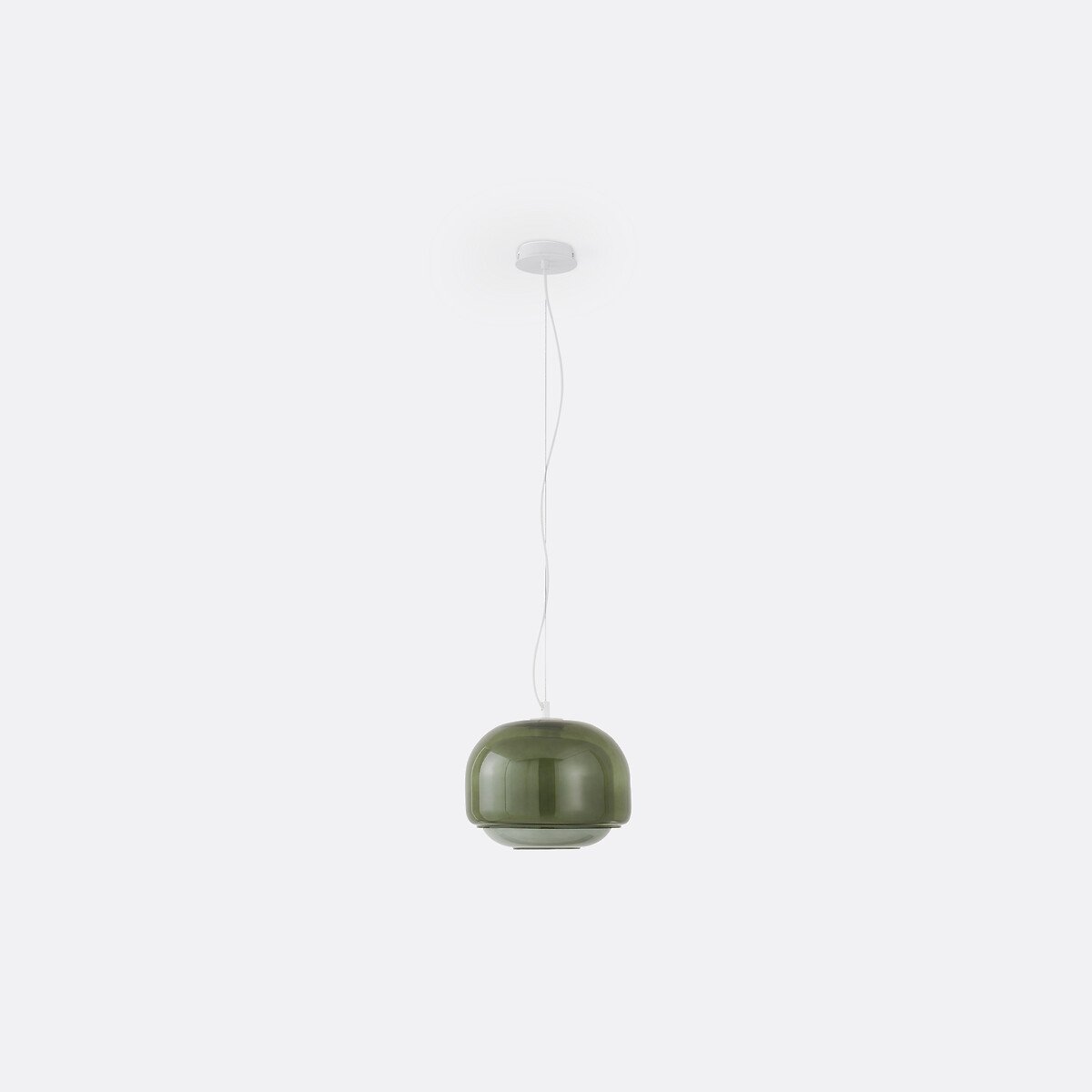 Clinco Modern Mushroom Pendant Light - Colored Glass Hanging Light