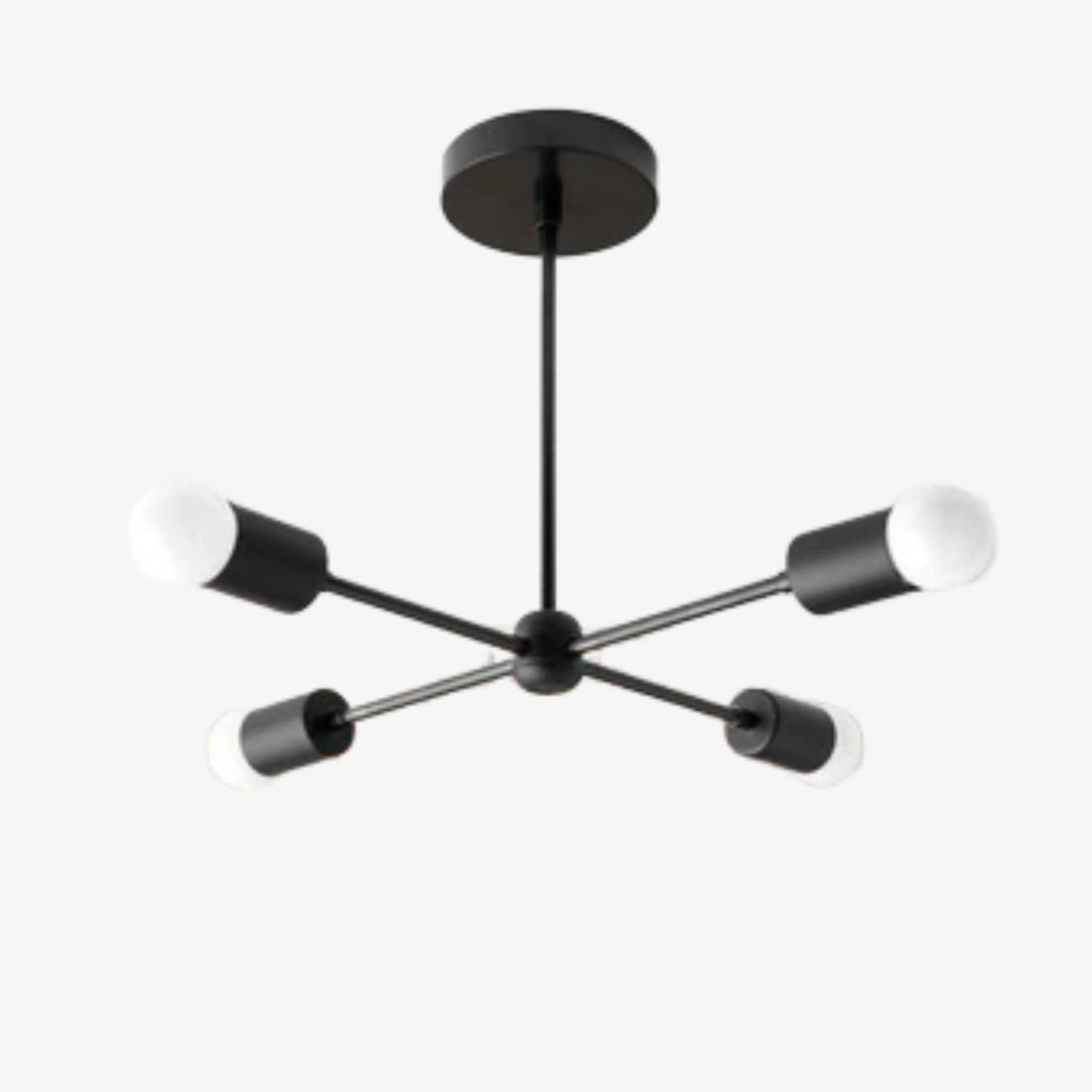 Mobilux Line Mid Century Gold Sputnik Chandelier - Geometric Brass Fixture
