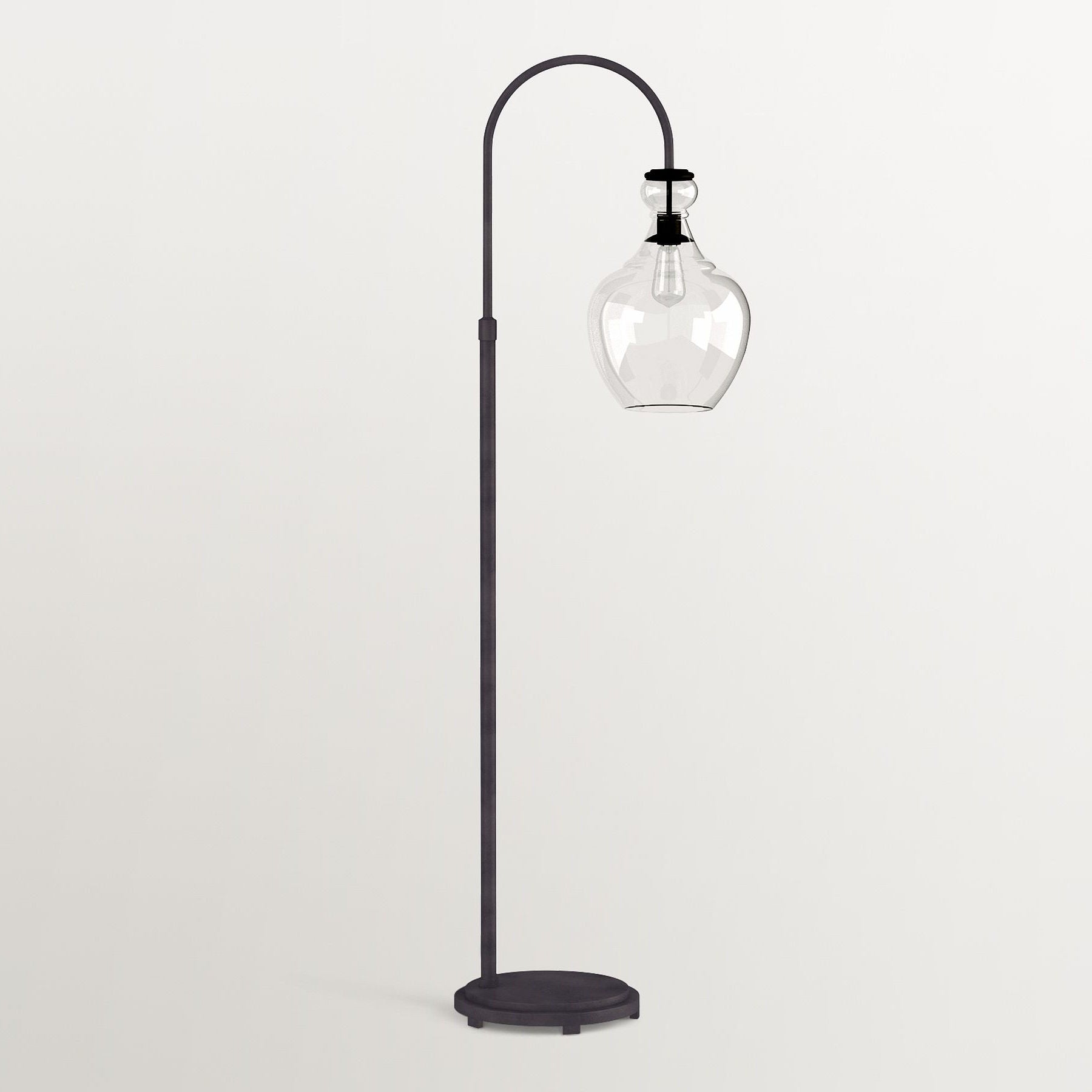 Lawson Recycled Glass Floor Lamp - Unique Brass Finish Aluminum Lighting