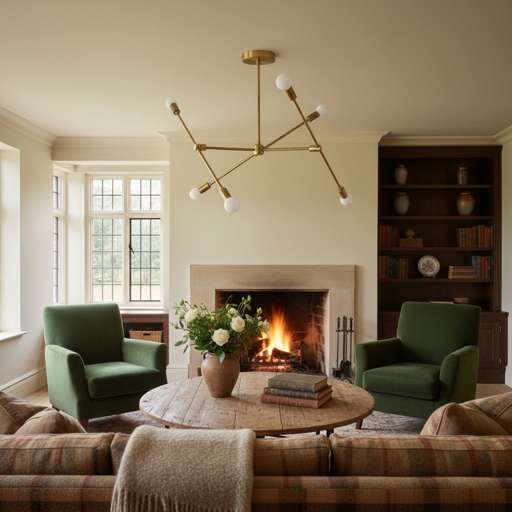 Mobilux Line Modern Mobile Chandelier - Minimalist Ceiling Light for Dining Room