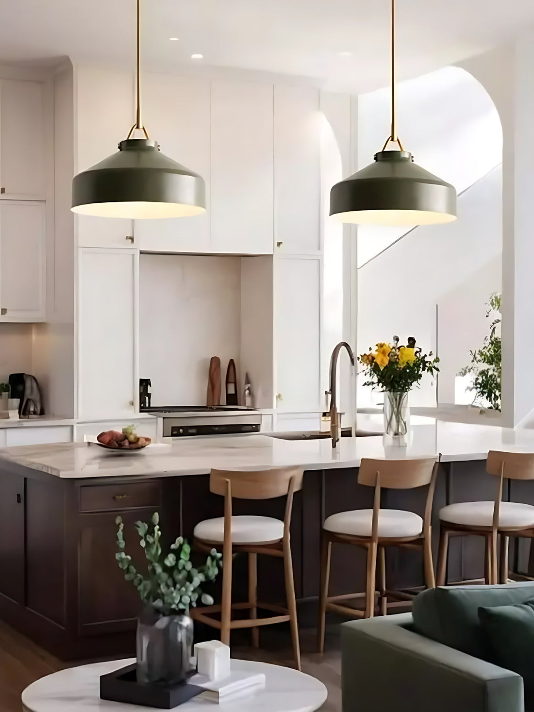 Suspension minimaliste en métal Morandi : un charme doux et subtil