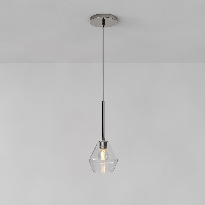 Merin Transparent Glass Sculpture Geometric Pendant light