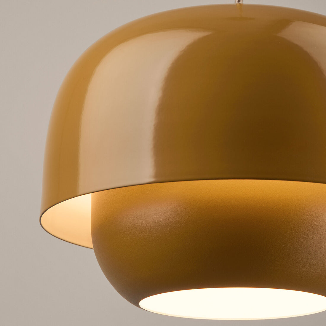 Clinco Retro-Modern Metal Pendant - Dual Shade Dome Light