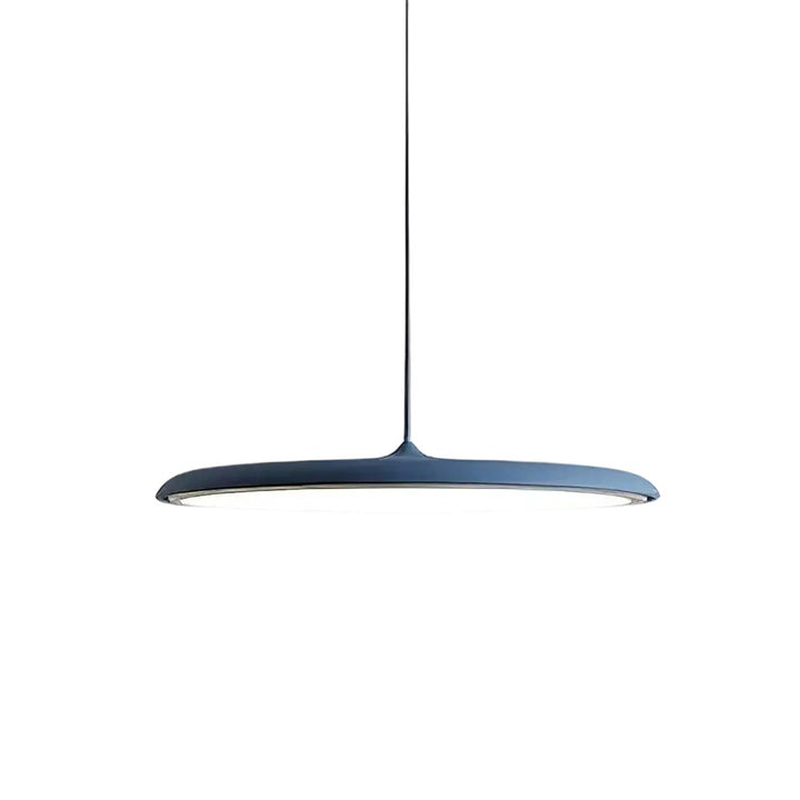 Suspension Macaron - Décoration contemporaine en métal acrylique bleu foncé