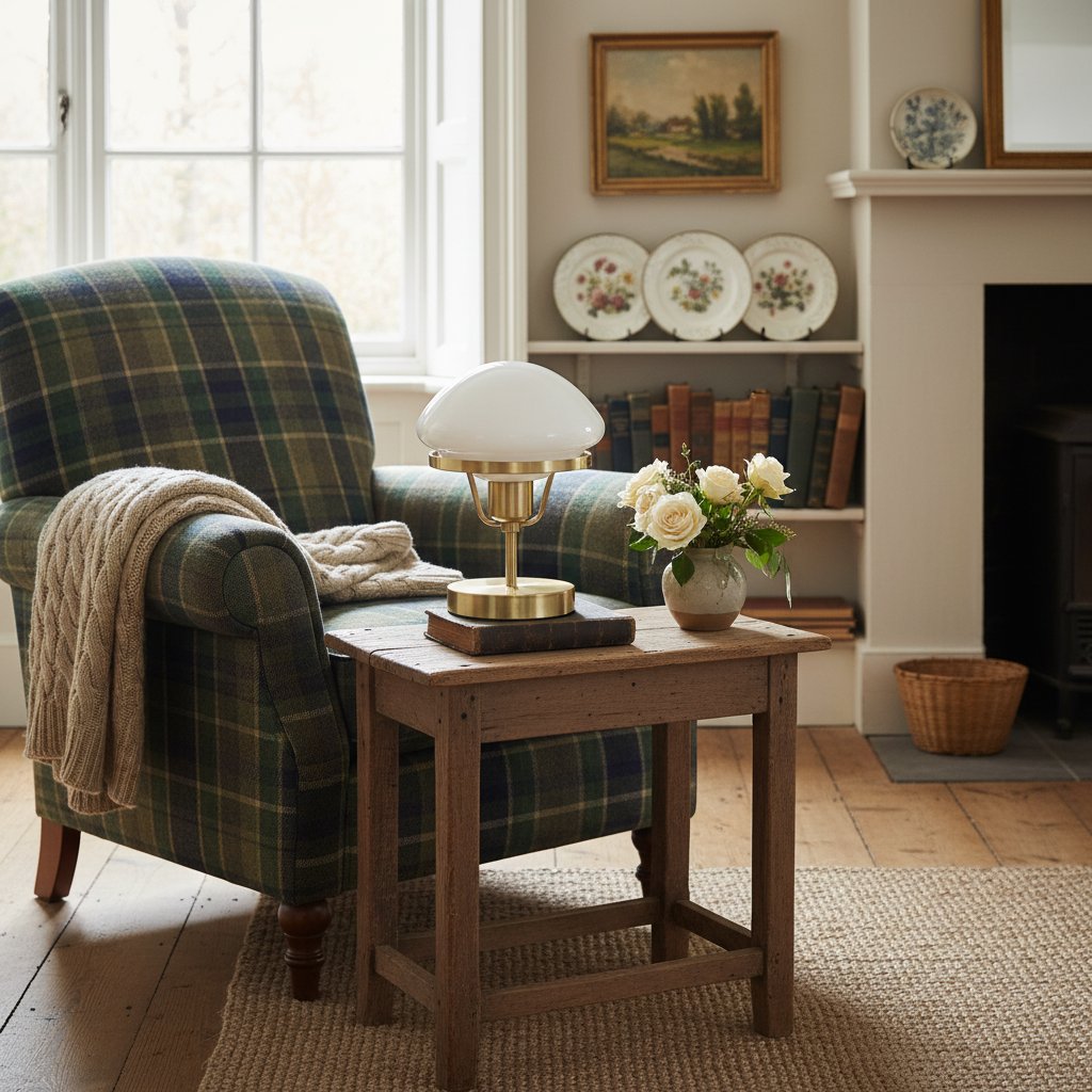 Ornato Luxe Modern Brass or Black Table Light