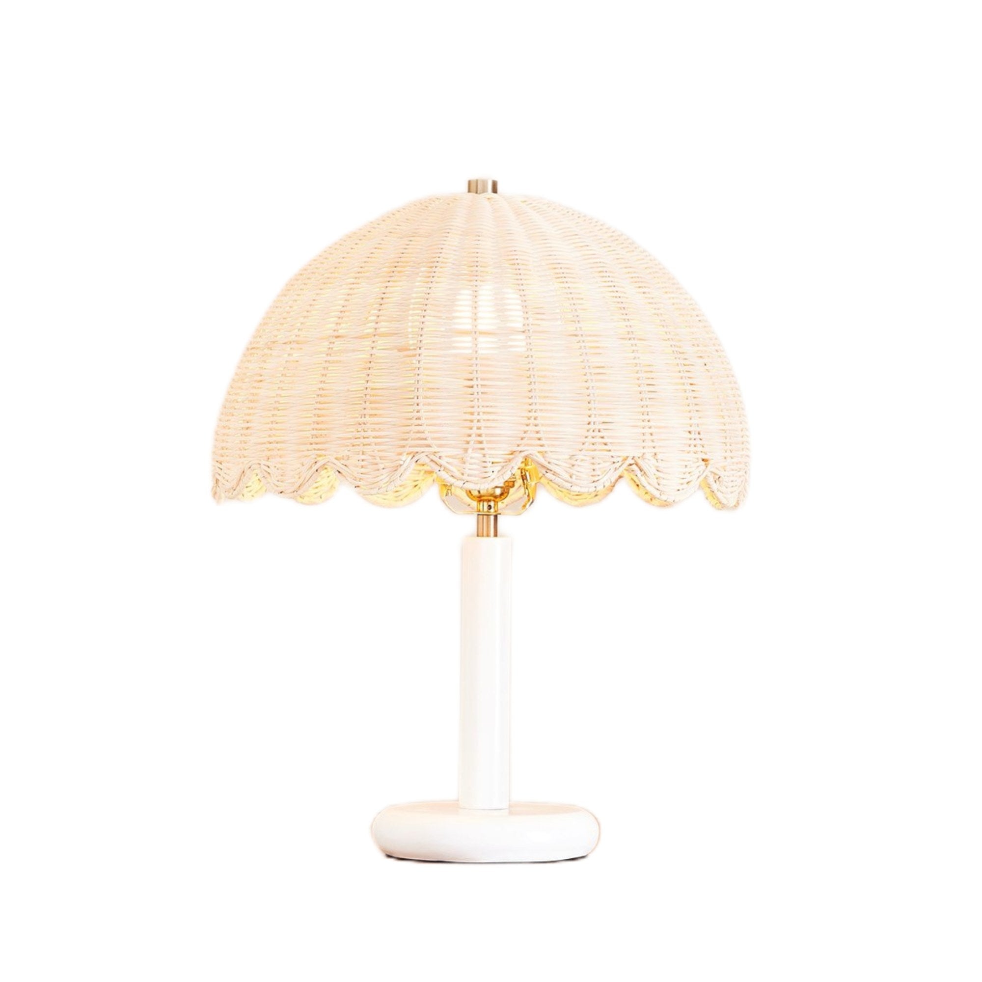 Olvara Rattan Bubble Table Lamp for Kids – Cozy Table Lighting in Boho Style
