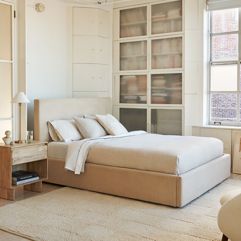 Lampes de table et lampadaires Diora - Abat-jour en lin Style linéaire moderne Accent sophistiqué