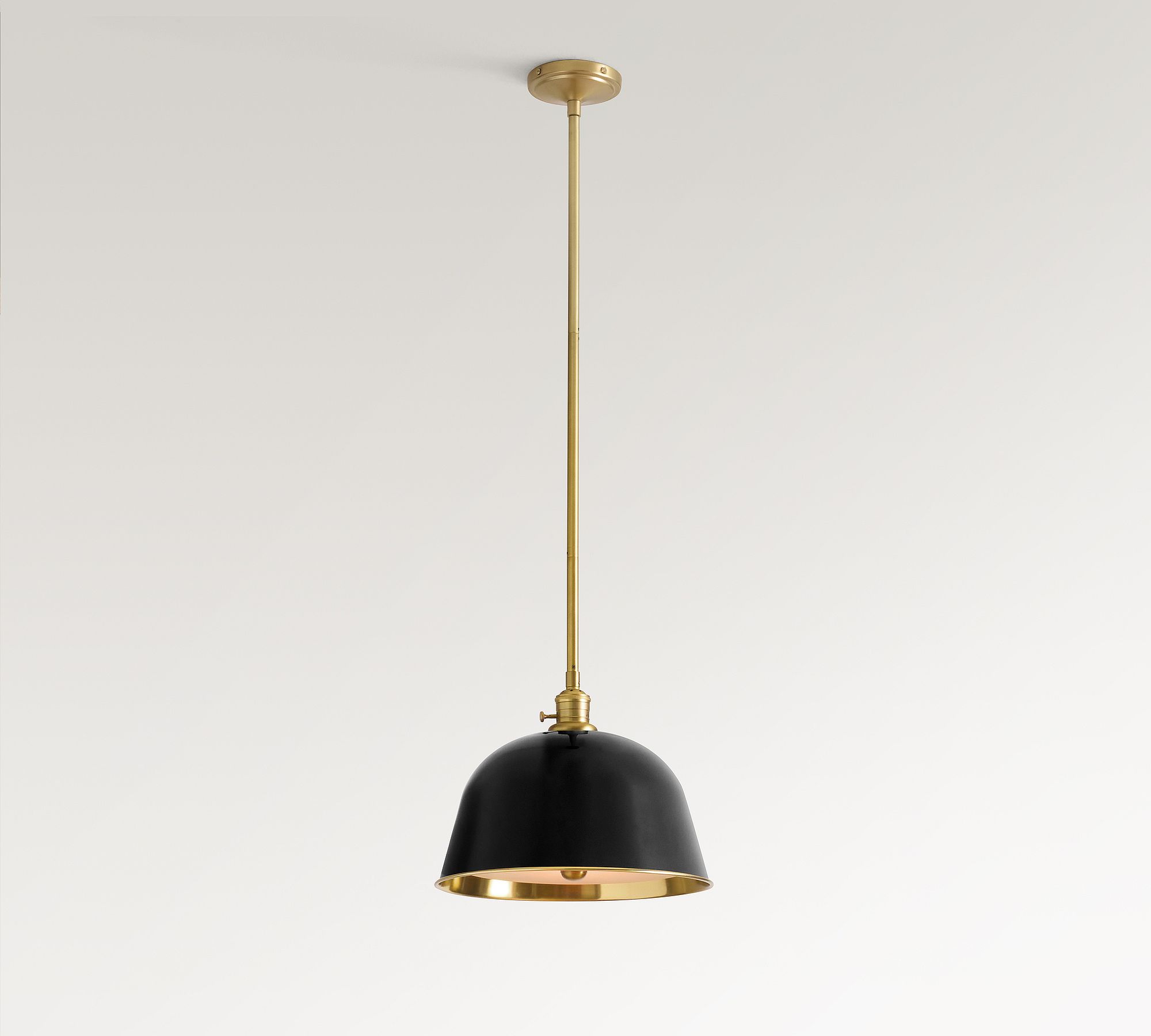 Forvara Metal Pole Pendant Light - Bell Diffuser Design for Kitchen Islands