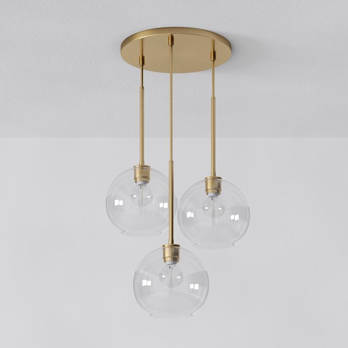 Selvion Minimalist Crystal Chandelier - Handcrafted Glass Sculptural Lighting Fixture