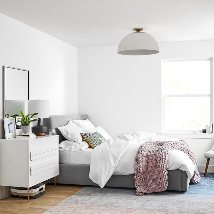 Parvion Modern Sculptural Flush-Mount Ceiling Light