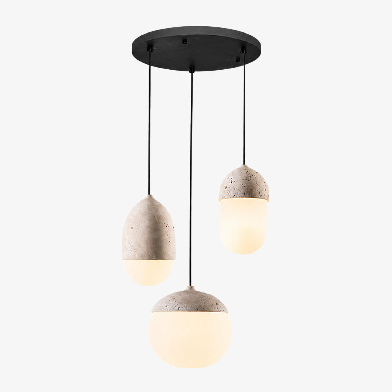 Cream Wabi-Sabi Vintage Pendant Light