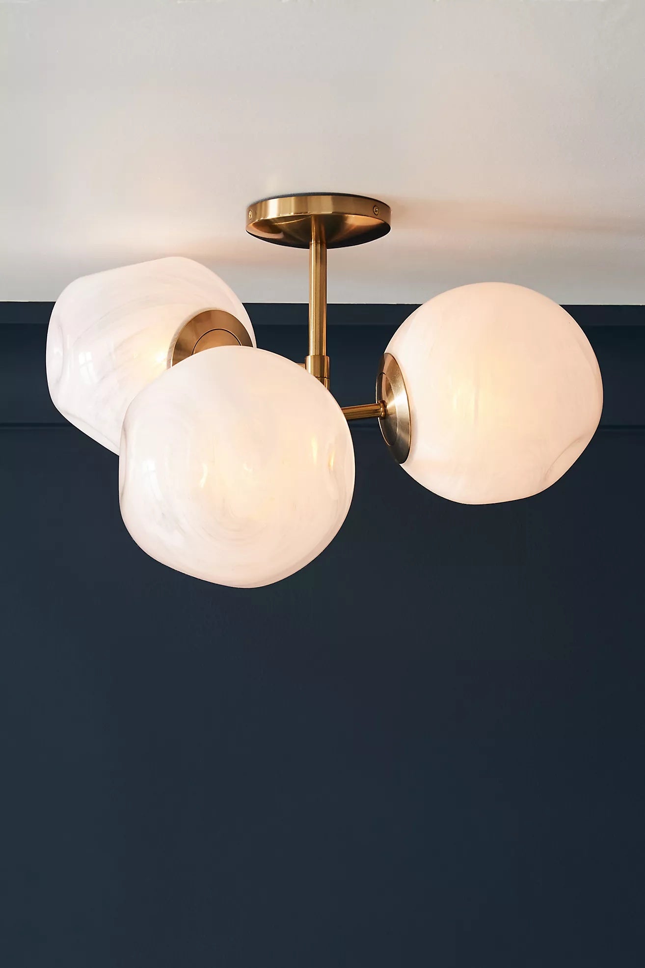 Pawrior Ball Flush Mount - Modern Glass Ceiling Light Fixture