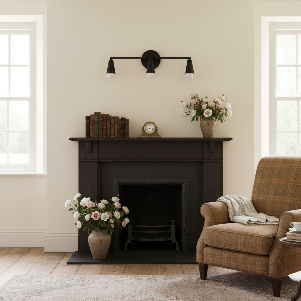 Pyralis Cone 3 Light Vanity Light - Modern Sconce