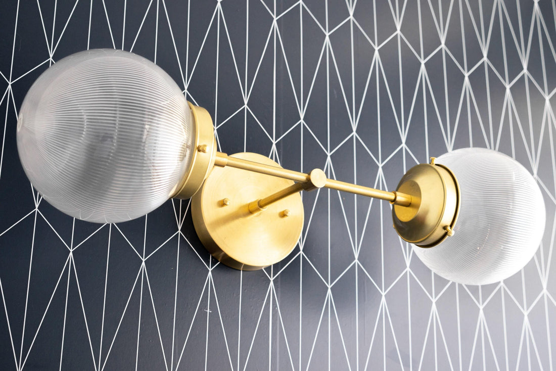Lumio Globe Versatile Vanity Sconce - Dimmable Light for Bathroom and Hallway Use