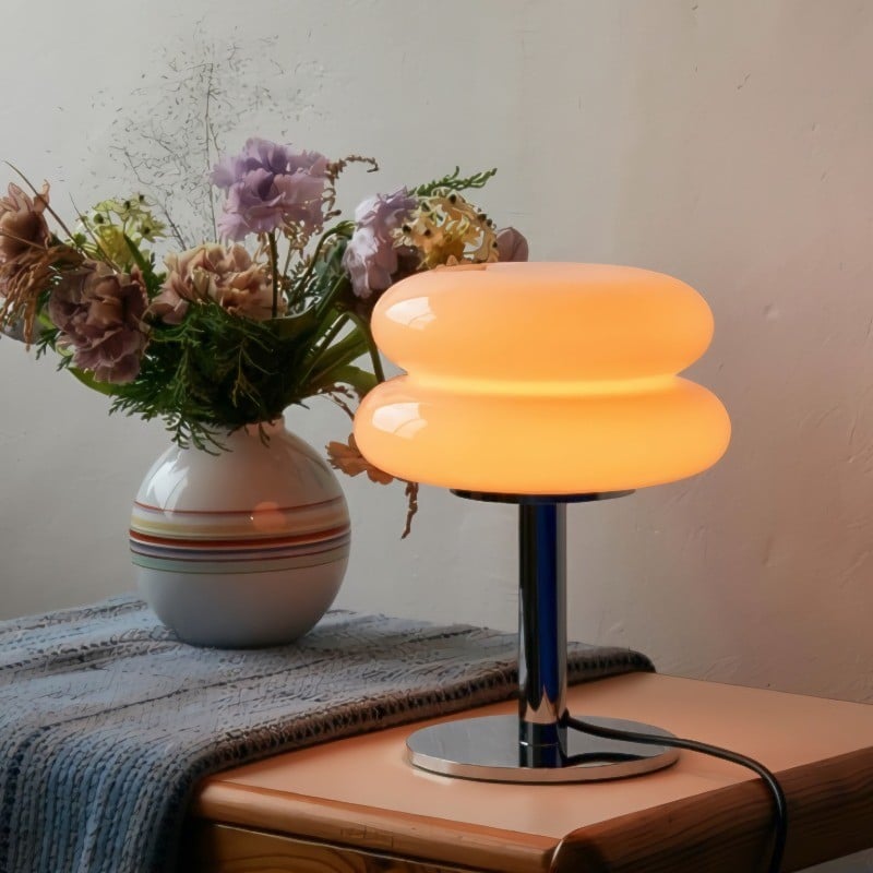 Retro Bauhaus Lollipop Ripple Table Lamp for Bedroom S19