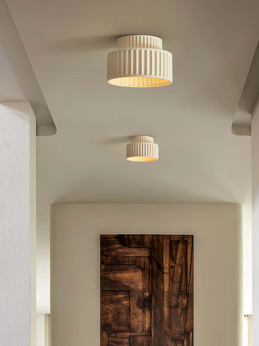 Plafonnier acrylique à bord en résine blanche IP20 pour l'intérieur