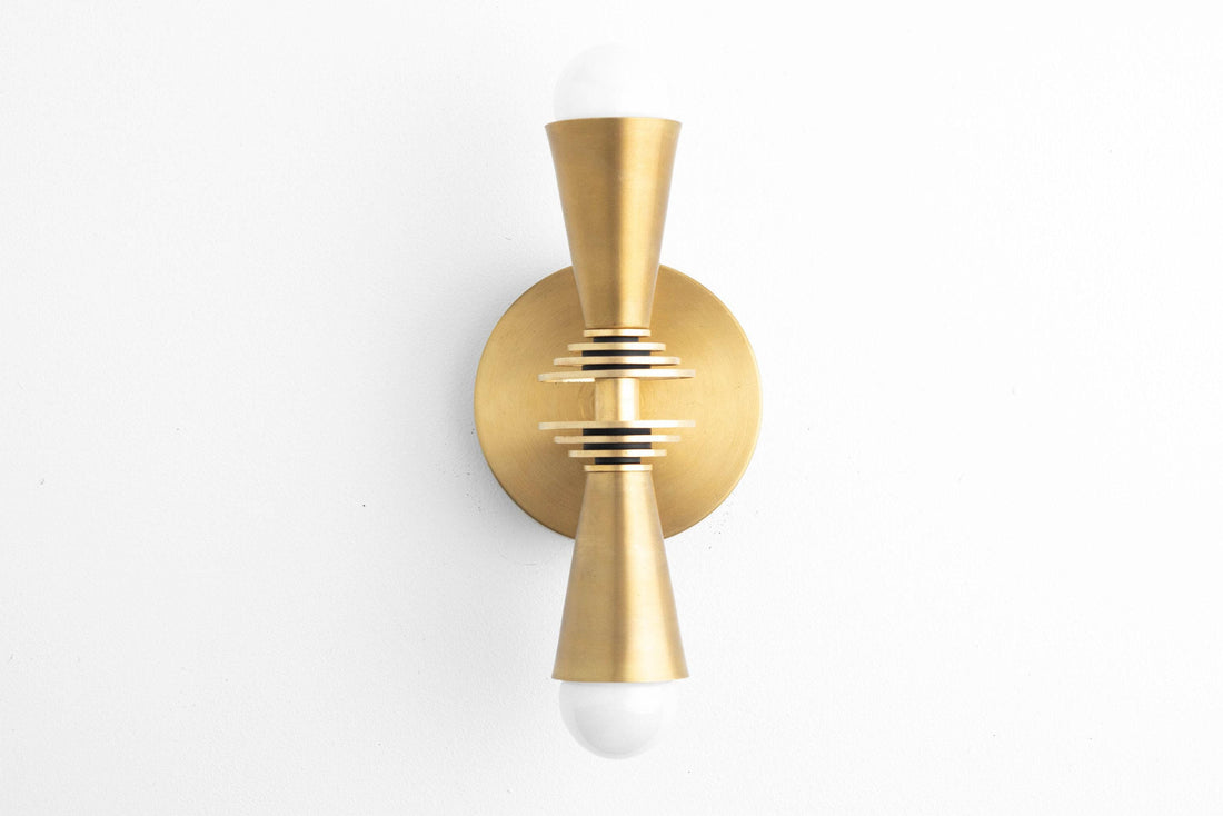 Pyralis Cone Art Deco Wall Light - Multi-Directional Sconce for Vanity or Wall