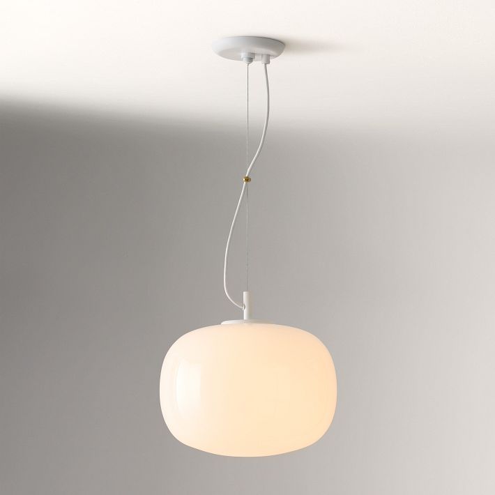 Lumivelle Minimalist Glass Pendant – Adjustable Height Dimmable Design
