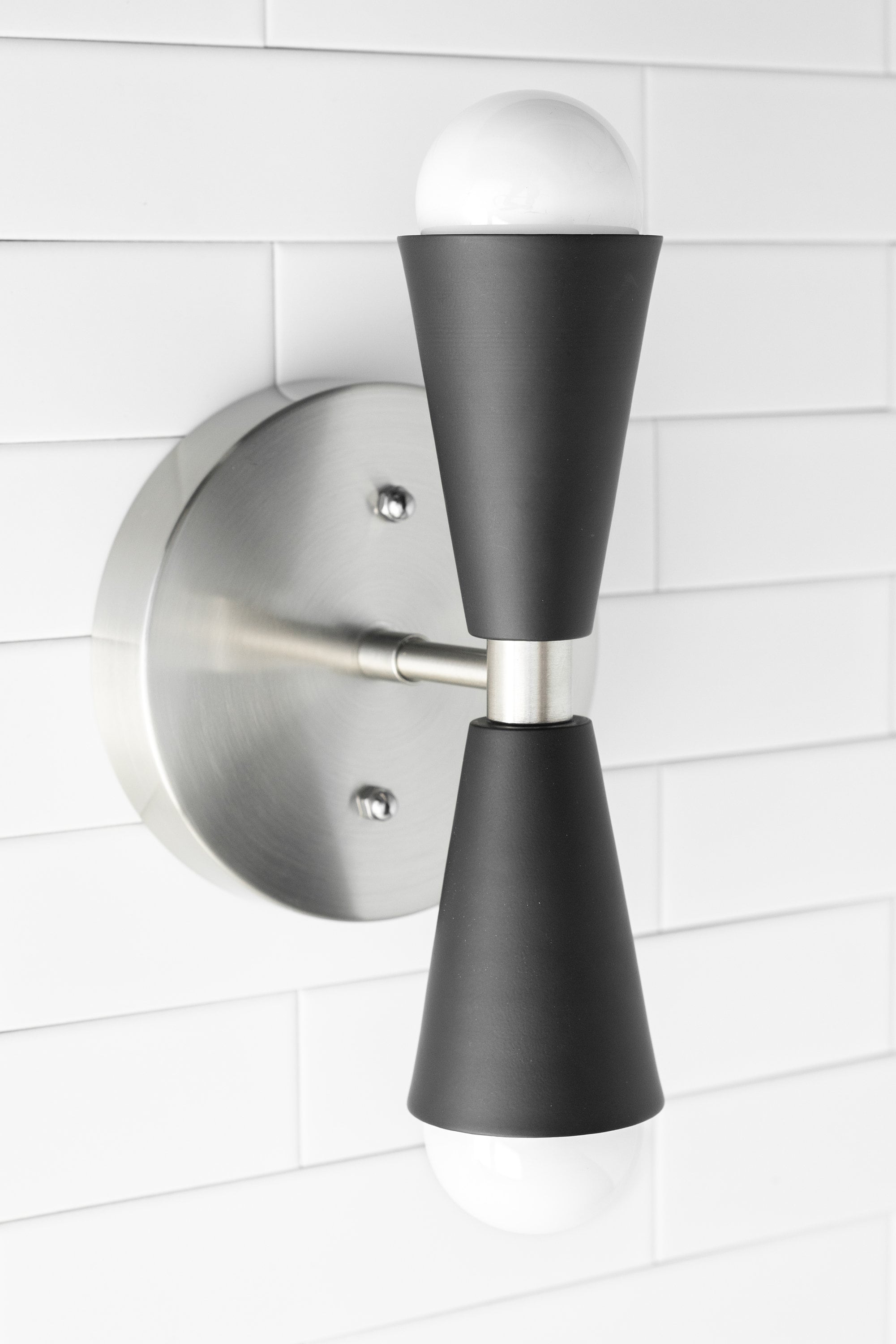 Pyralis Cone Linear Statement Wall Sconce - Modern Two Light Fixture